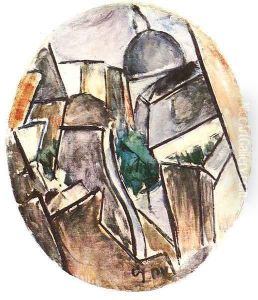 Utcareszlet, 1913 by Valeria Denes