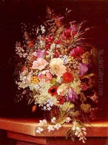Still Life With Flowers 2 by Adelheid Dietrich