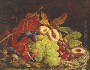 A basket of summer fruits by Adelheid Dietrich