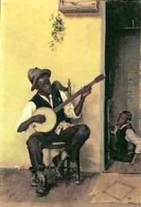 The Banjo Player by Leon Delachaux