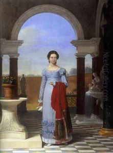 Portrait of Colette Versavel, Wife of Isaac J. de Meyer 1822 by Joseph-Francois Ducq