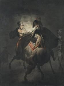 Un Combat De Hussards by Alexander Ossipovitch Orlovsky