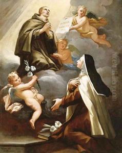 St. Didacus appearing to St. Mary Magdalen de' Pazzi by Pietro Dandini