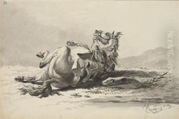 Stallion Rolling; With Saddle - view 1
