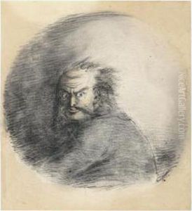 Portrait Of A Villain. by Alexander Ossipovitch Orlovsky