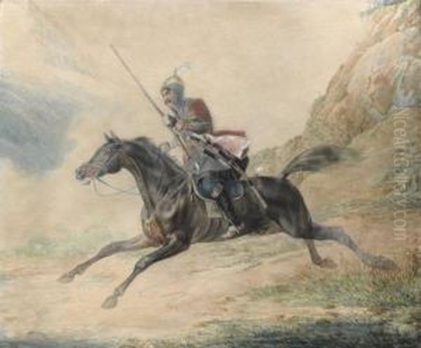 Cavalier Chargeant - view 1