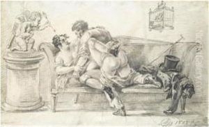 Amorous Couple by Alexander Ossipovitch Orlovsky