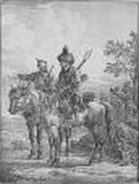 Oriental Horseman; And Troika With A Courier - view 1
