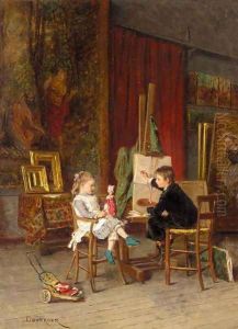 L'enfant modele by Theophile-Emmanuel Duverger