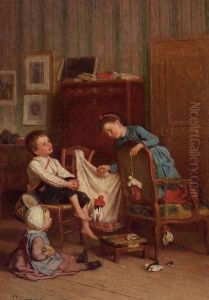 The Puppet Show by Theophile-Emmanuel Duverger