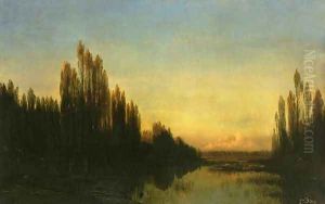 Evening on the Banks of the Rhine by Jules Didier