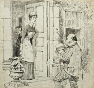 Tenant At The Door by Richard Caulfield Orpen