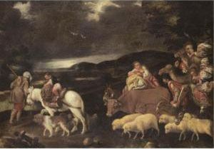 Jacob And His Family Leaving For Canaan