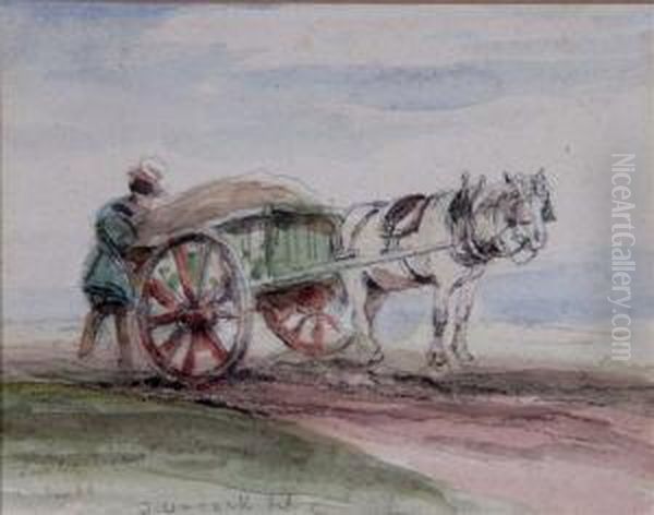 Man With Hand Cart - view 1