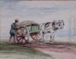 Man With Hand Cart Man With Hand Cart
