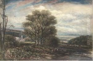 Anglers Before Lanercost Priory