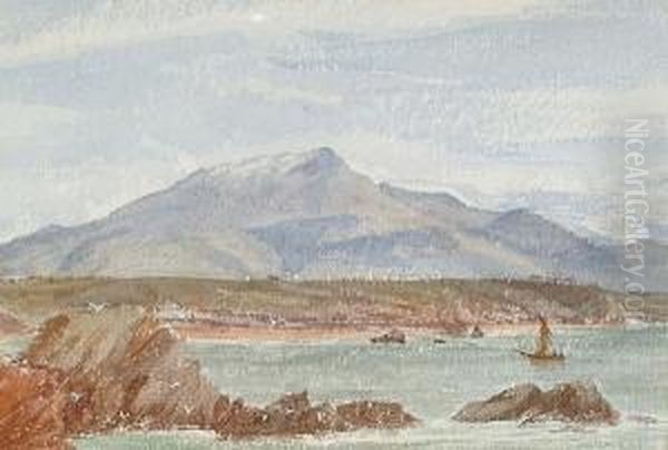 Boats In A Coastal Landscape - view 1