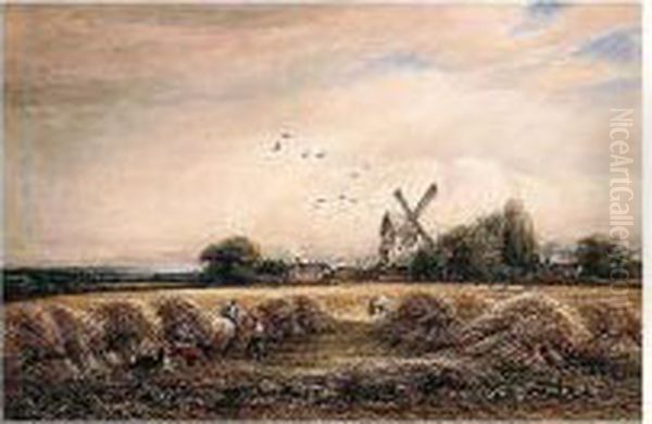 Signed L.r.: Old Mill Near Danbury Essex. Jas Orrick 1893 - view 1