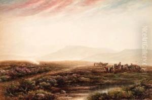 Carting Peat On A Yorkshire Moor