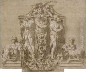 Design For A Wall Decoration by Lelio Orsi