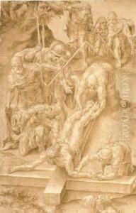 Christ Nailed To The Cross by Lelio Orsi