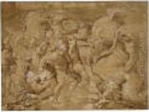 The Death Of The Sons Of Niobe by Lelio Orsi