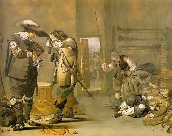 Soldiers Arming Themselves 1630s - view 1