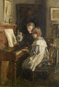 The Music Lesson by Walter Frederick Osborne