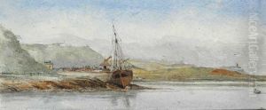 View Of Harbour From Whitepoint, Tide Out by Walter Frederick Osborne