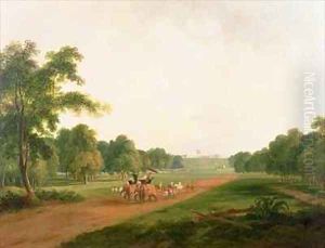 A Hunting Party in India by William Daniell RA