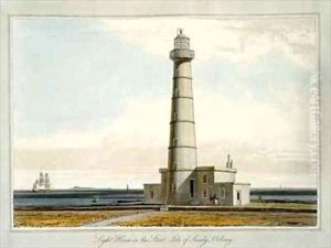 Light House on the Start Isle of Sandy Orkney by William Daniell RA