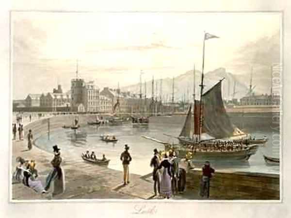A ferry arriving at Leith - view 1