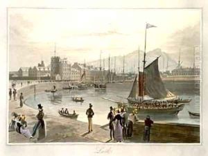 A ferry arriving at Leith by William Daniell RA