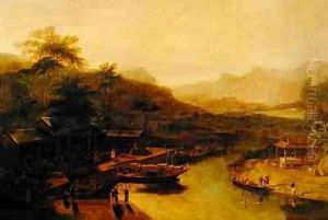 A View in China Cultivating the Tea Plant