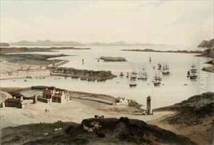 Stornaway on the Isle of Lewis by William Daniell RA