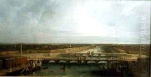George Dances Design for London Bridge by William Daniell RA