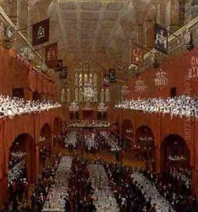 Banquet at Guildhall by William Daniell RA