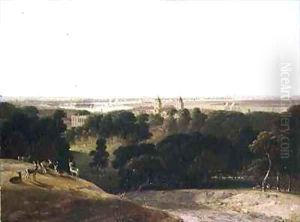 A View of London From Greenwich Park by William Daniell RA