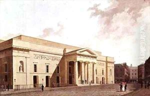 East Front of the 2nd Covent Garden Theatre by William Daniell RA