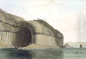 Entrance to Fingals Cave Staffa by William Daniell RA