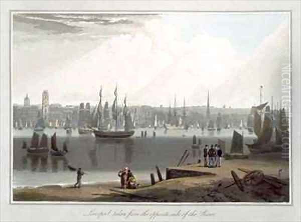 Liverpool taken from the opposite side of the river - view 1