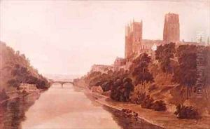 Durham Cathedral by William Daniell RA