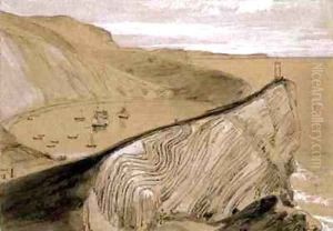 Lulworth Cove by William Daniell RA