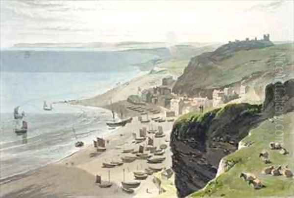 Hastings from the East Cliff - view 1