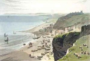 Hastings from the East Cliff by William Daniell RA