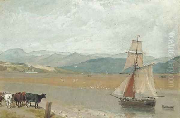 The estuary of the River Leven near Ulverston, Cumbria - view 1