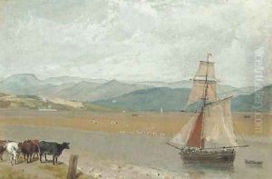 The estuary of the River Leven near Ulverston, Cumbria