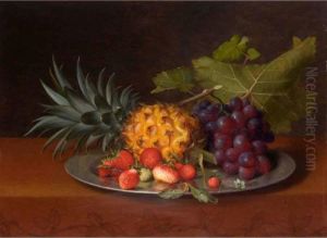 Still Life With Pineapple, Strawberries And Grapes