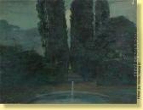 Fontaine Au Crepuscule - view 1