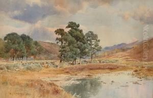 A Rural Landscape In Summer by Benjamin John Ottewell